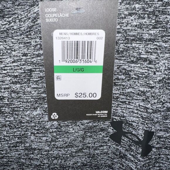 Under Armour Pullover Adult Large Mens Gray Short Sleeve Tech T-Shirt - Picture 4 of 16